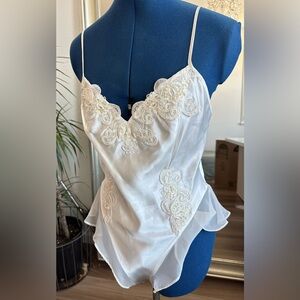 Victoria’s Secret Embroidered Mesh Lace Teddy Bodysuit Size M